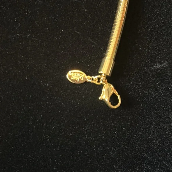 NWT Joan Rivers Gold Tone Snake Chain Necklace Signed - Picture 4 of 6